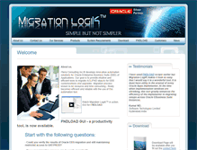 Tablet Screenshot of migrationlogik.com